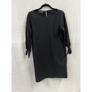 NWT Lafayette 148 Black Midi Dress size S